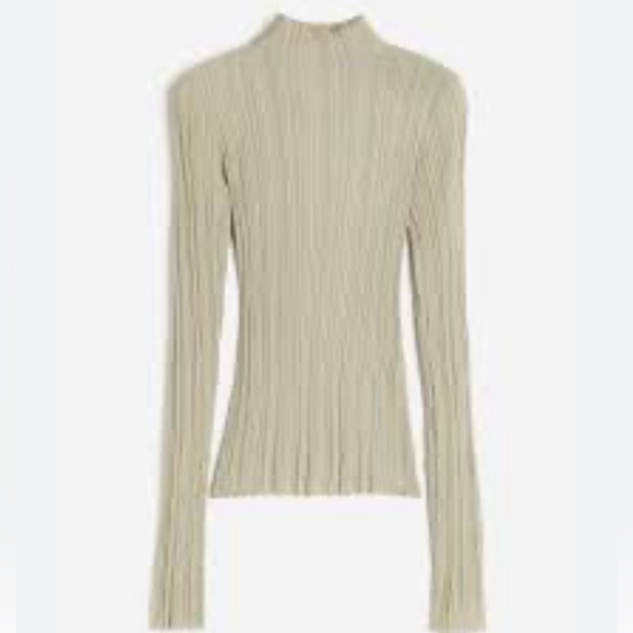 sheer rib knit turtleneck top beige h&m 
Good condition - Picture 2 of 4